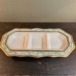 Fitz and Floyd Clairmont Christmas Serving Tray